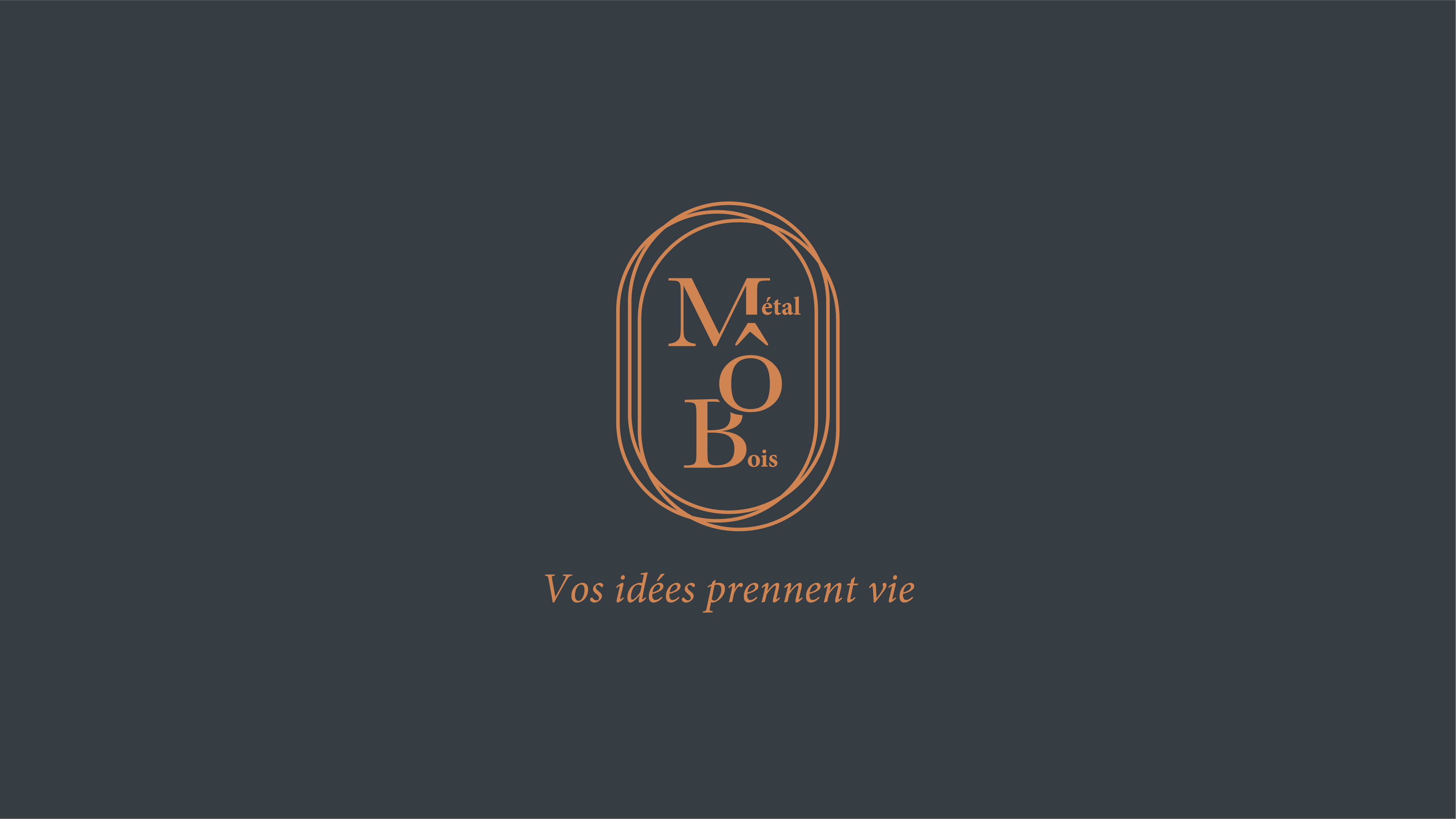 Logotype Métal Ô Bois